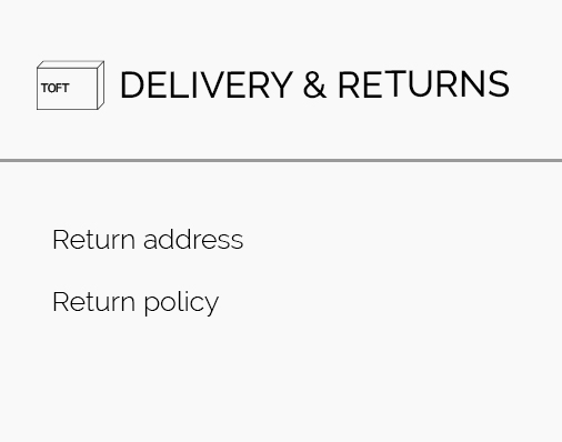 Delivery & Returns